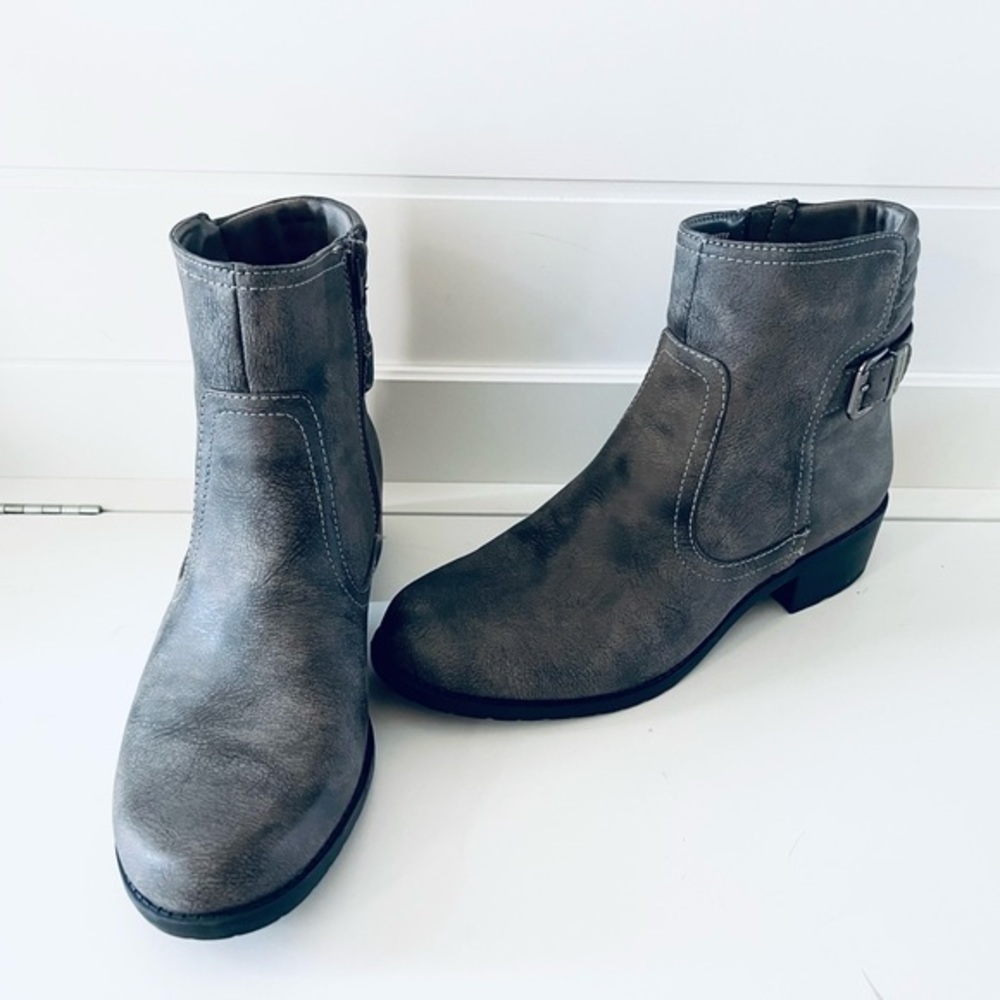 Anne Klein Sport Lanette Bootie Boots Motorcycle Ankle 9.5 M Women’s